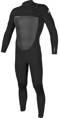 2024 O'Neill Mens Epic 4/3mm Chest Zip Wetsuit 5354 - Black